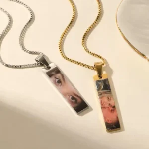 color eye necklace gold and silver variants