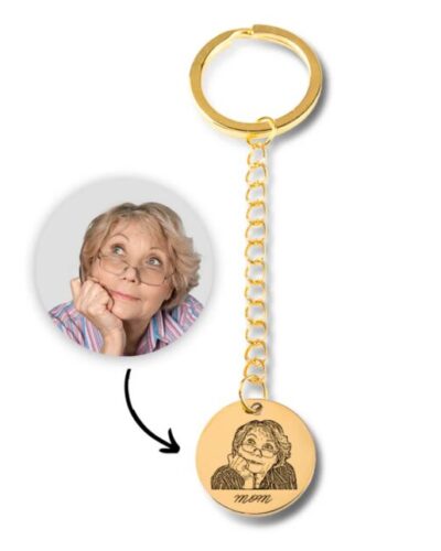 Custom Human Portrait Keychains