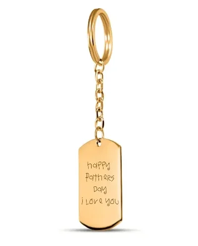 Handwritten Message Tag Keychain