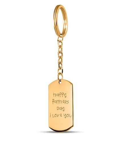 Handwritten Message Tag Keychain