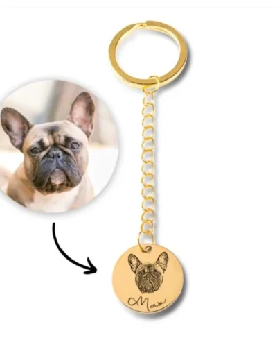 Pet Portrait Keychain