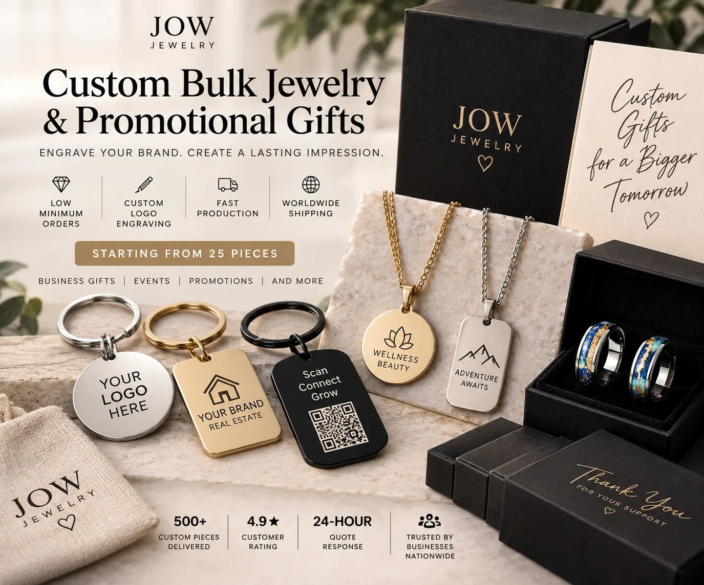 JOW Jewelry trusted by boutiques worldwide