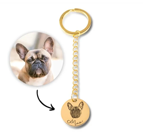 Pet Portrait Keychain