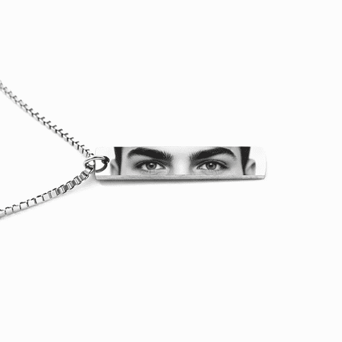 Personalized Eye Photo Necklace - Image 3
